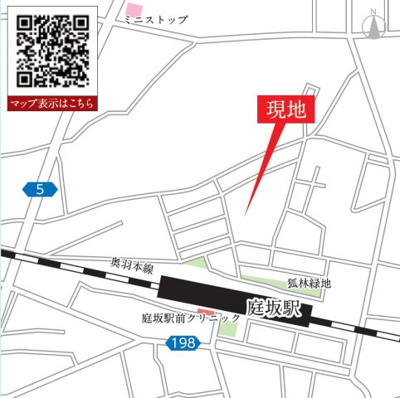 【地図】 | ＧＲＡＦＡＲＥ　町庭坂字一本杉　３号棟 | ★内覧予約で新米4kg★