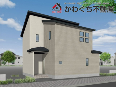 【外観パース】 | ＧＲＡＦＡＲＥ　町庭坂字一本杉　４号棟 | ★内覧予約で新米2kg★