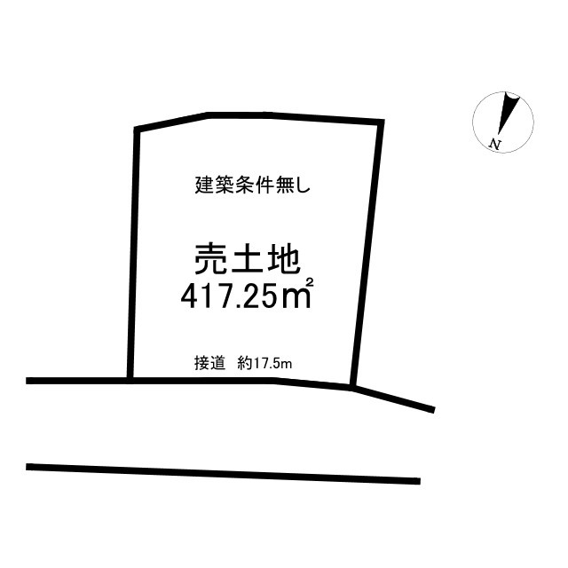 出石町福住　売土地 　126.21坪の土地図