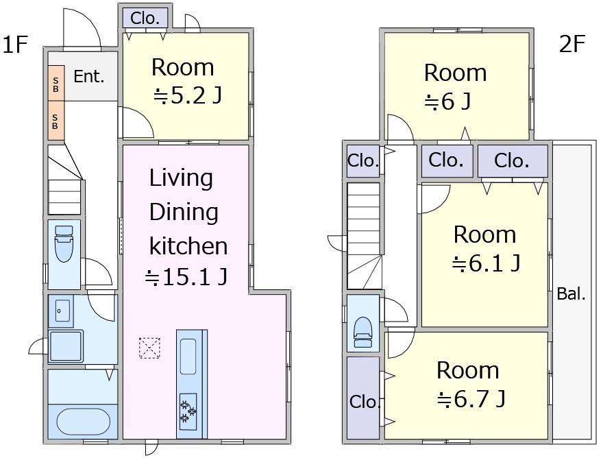 中古　千葉市稲毛区長沼町の間取り|＊当日ご案内可＊ご希望の物件まとめてご案内！弊社が掲載していない物件でもOK♪お気軽にご相談ください ♪お電話でのお問合わせがスムーズ♪
