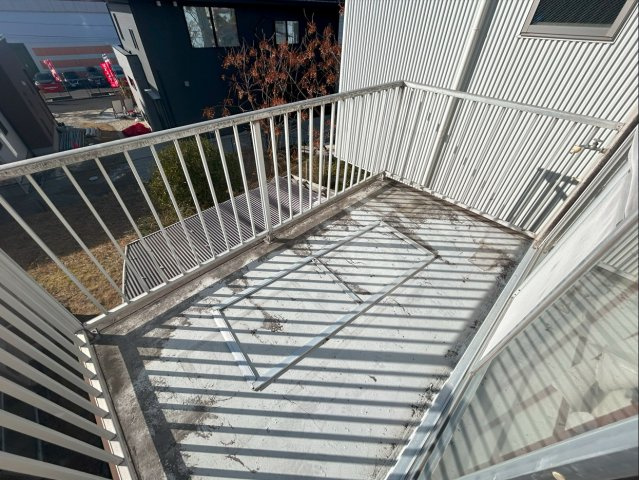 岡崎市鴨田町のバルコニー