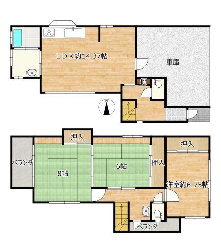 岡崎市鴨田町の間取り