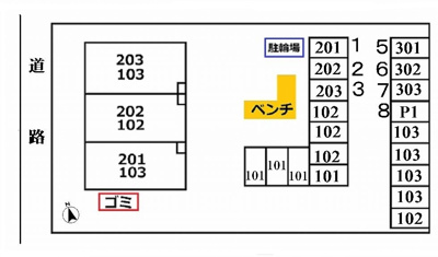 【区画図】 | ブルジュール1階路面テナント