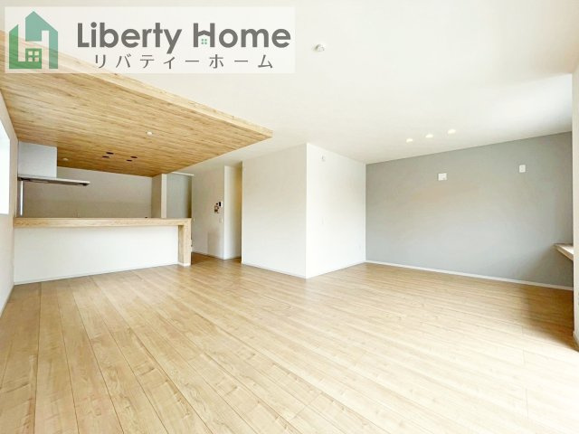 水戸市姫子1期　新築戸建の居間・リビング