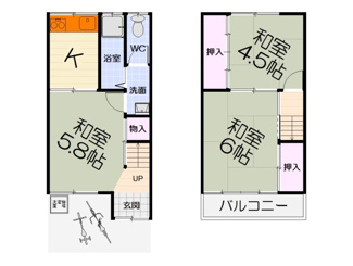 【間取り】 | 泉大津市森町テラス