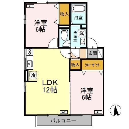 シャンド・フルールAの間取り