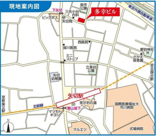 多幸ビルの地図