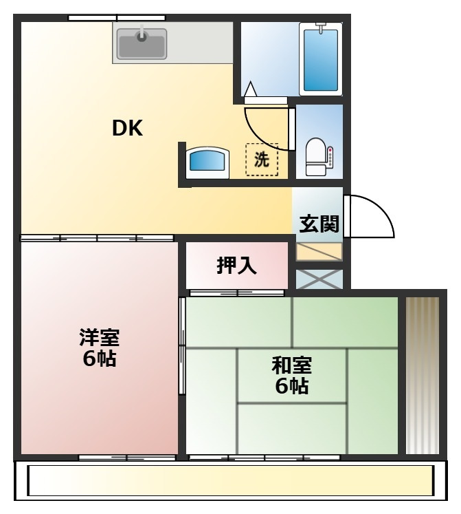 アビタシオンＤの間取り