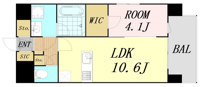 LA GRACE SENBAYASHI　仲介手数料無料の間取り