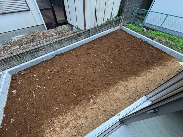 北葛飾郡松伏町　田中3丁目　新築戸建　全6棟の庭|お庭が付いています