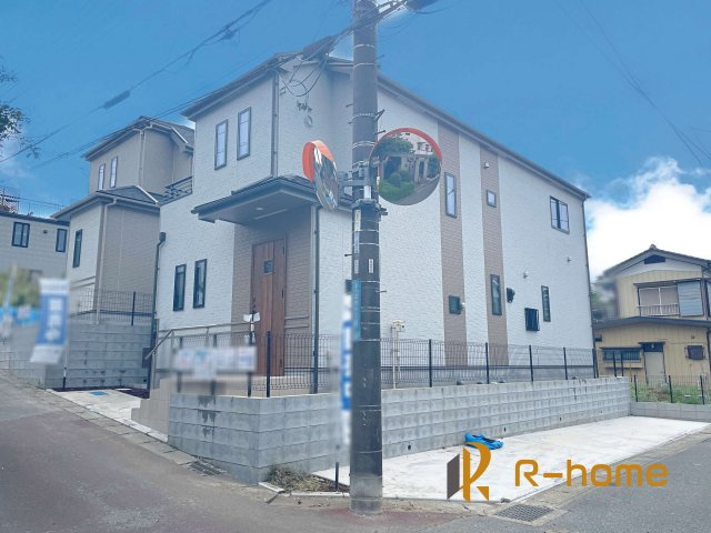 我孫子市並木6丁目　新築戸建て　A号棟の外観|建物完成いたしました！ご予約で『平日』や『夕方』などでもご見学可能です！