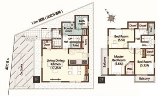 【間取り】 | 川越市志多町　新築分譲　西武新宿線『本川越駅』徒歩23分　【川越小学区】