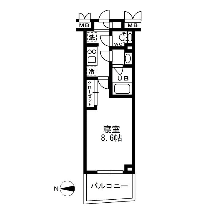 新品家具付きマンション亀戸8(KaGood東京)の間取り|*間取りと異なる場合は現状を優先します。