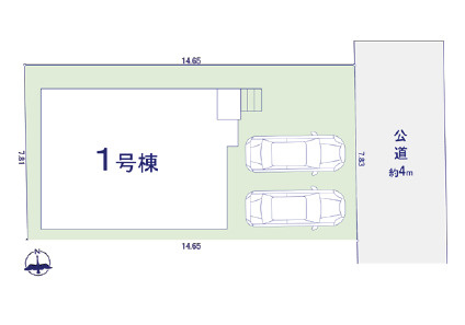 練馬区三原台2丁目　生活動線良好　暮らしやすい間取りの限定1棟の区画図