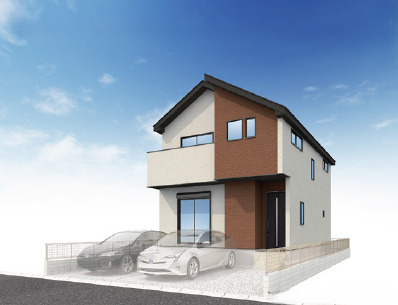 練馬区三原台2丁目　生活動線良好　暮らしやすい間取りの限定1棟の外観パース