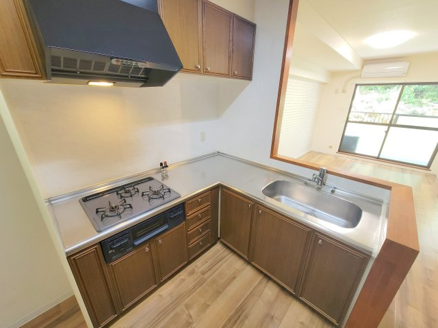 プレジール学園前のキッチン