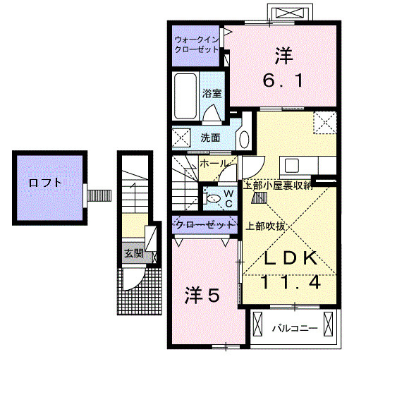 メープル　ヴィラの間取り