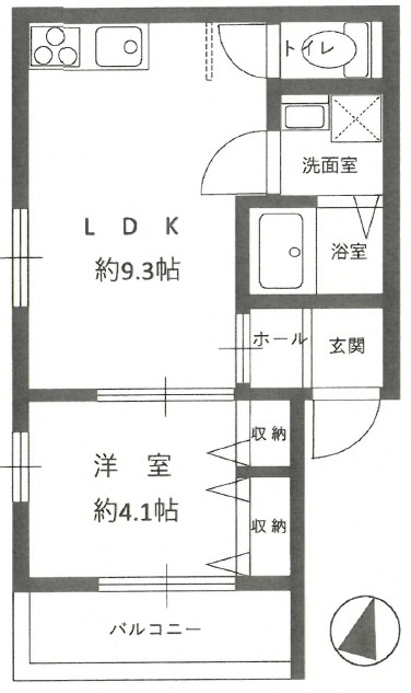 アムール畑原通の間取り