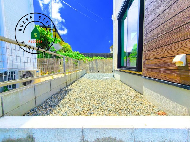 熊本市北区鶴羽田4丁目第1-4棟（1号棟）　の庭|お庭で自由な時間を過ごせます。