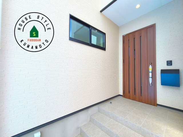 熊本市北区鶴羽田4丁目第1-4棟（1号棟）　の外観：施工例|おでかけの時も帰った時も、「我が家」を最初に感じでもらえる素敵な空間に。