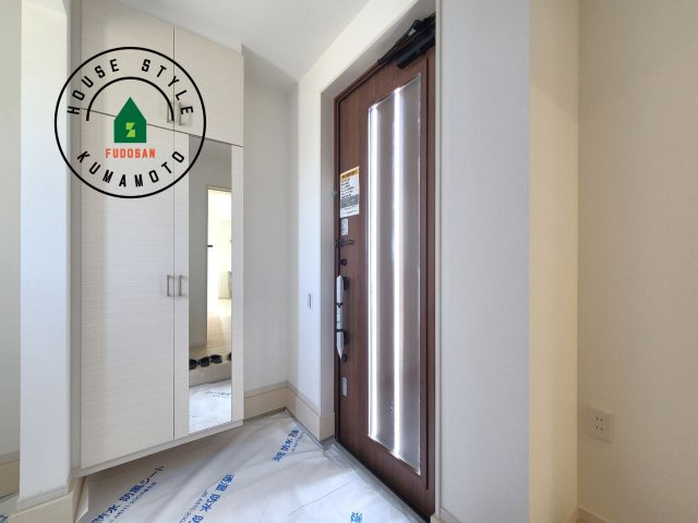 熊本市北区鶴羽田4丁目第1-4棟（1号棟）　の内観：施工例|二重ロックでしっかり防犯対策ができます。