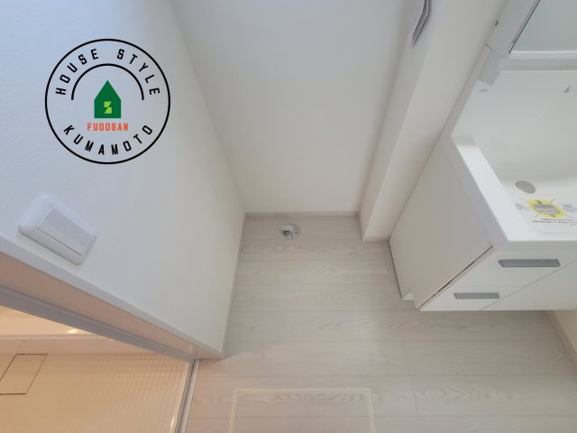 熊本市北区鶴羽田4丁目第1-4棟（1号棟）　の内観：施工例|ランドリースペースとなります。広々して有効的にご使用できます。 