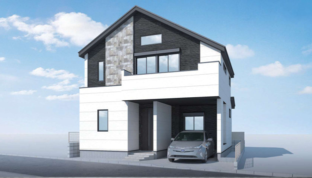 【仲介手数料無料】清瀬市元町１５期全１棟　清瀬市の新築なら西武ハウジングの外観パース