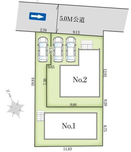 【区画図】 | 【GRAFARE　ZEH標準】小平市上水本町９期