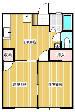サンハイツ布川台の間取り