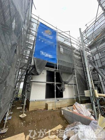 平塚市入野　新築戸建　全６棟の外観|6月13日撮影　建築中　現地外観