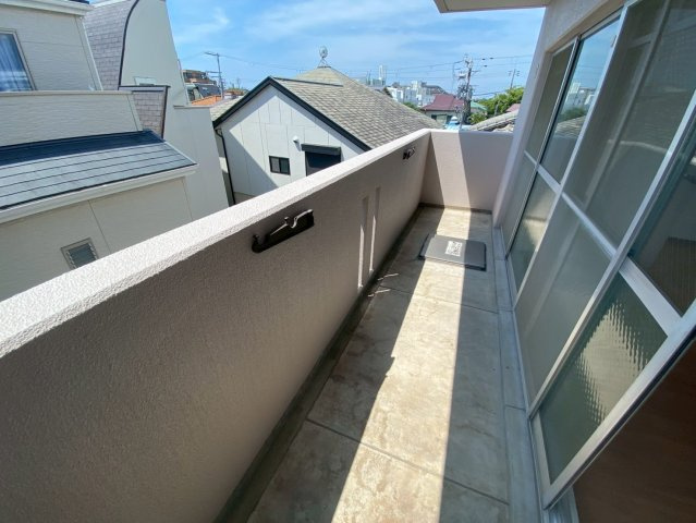 芦屋三木マンションのバルコニー