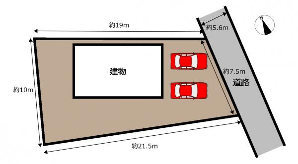 富士市大淵の中古一戸建|【現況販売】区画図