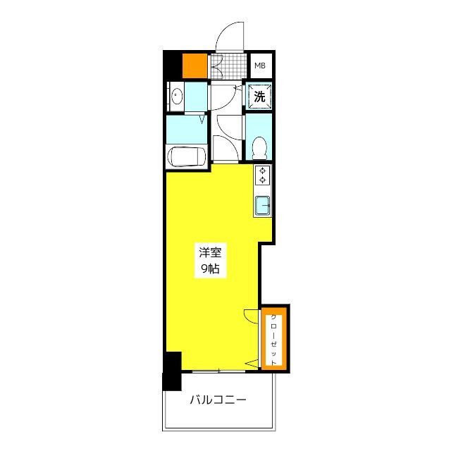 アクアシティ日赤通2の間取り