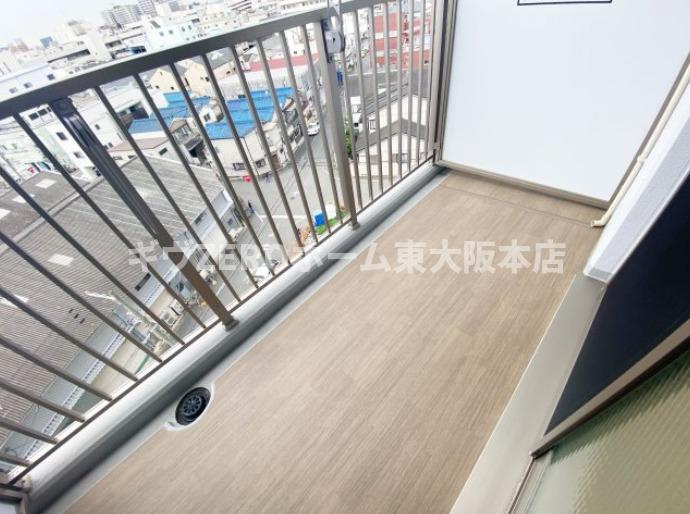 グランエクラ田島のバルコニー