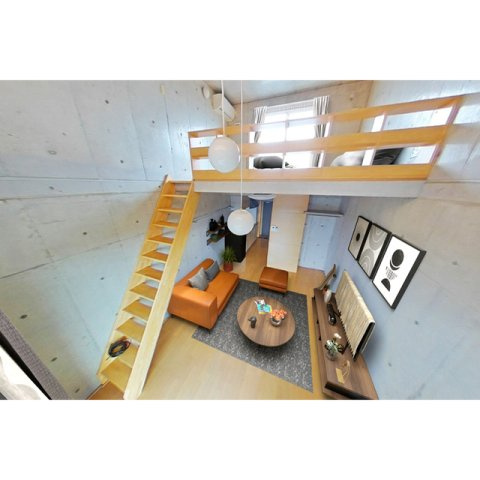 岐阜市南鶉４丁目のアパートの居間・リビング|CGイメージ　家具はつきません