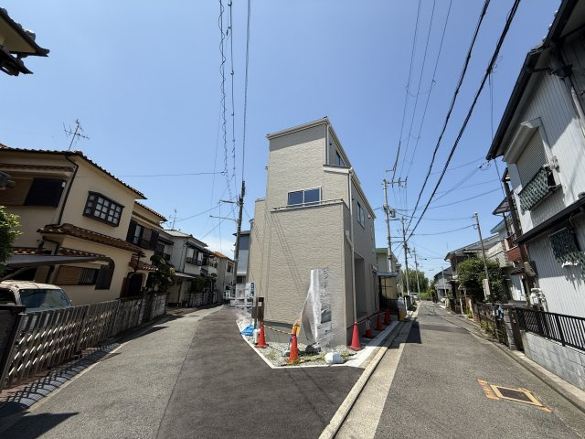 堺市東区引野町3丁新築の前面道路含む現地写真