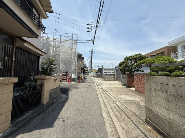 北野田　新築一戸建の前面道路含む現地写真