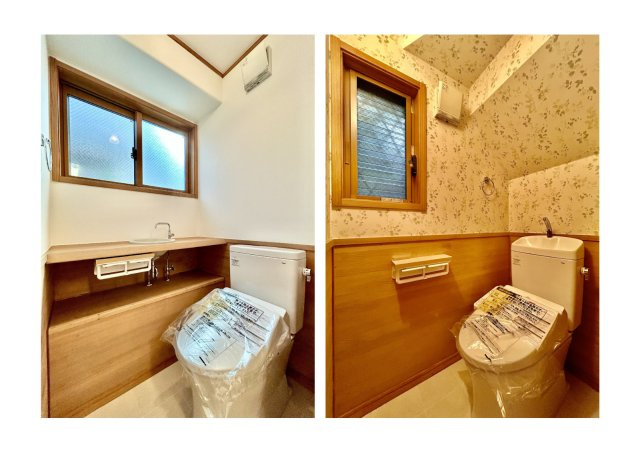 葛飾区堀切4丁目中古住宅のトイレ|【トイレ】 収納スペースをしっかりと確保した温水洗浄便座機能付きトイレ。温水洗浄便座は清潔にお使いいただくための大切なアイテムです。