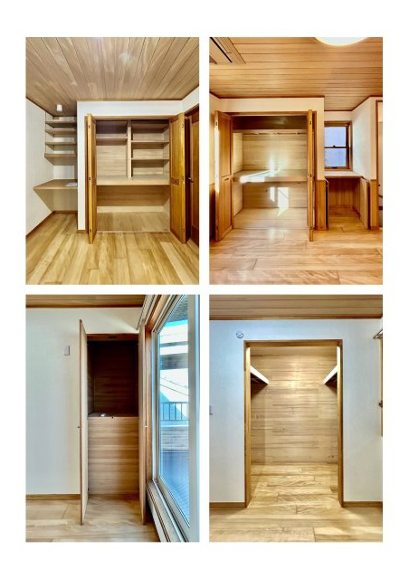 葛飾区堀切4丁目中古住宅の収納|居室にはクローゼットを完備し、自由度の高い家具の配置が叶うシンプルな空間です。お子様の成長と必要になる子供部屋を与えるにはぴったりの間取りですね。