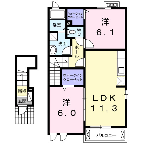 プリムローズⅠの間取り