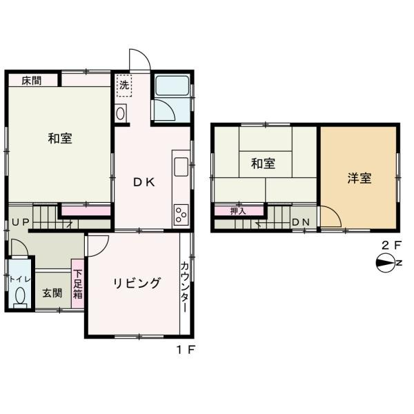 和歌山市秋月　中古戸建の間取り