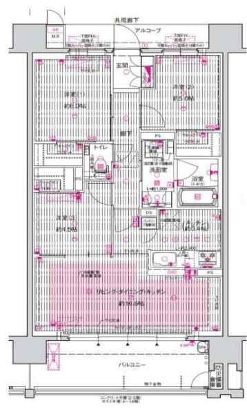シャルマンフジ和歌山市駅レジタージュの間取り