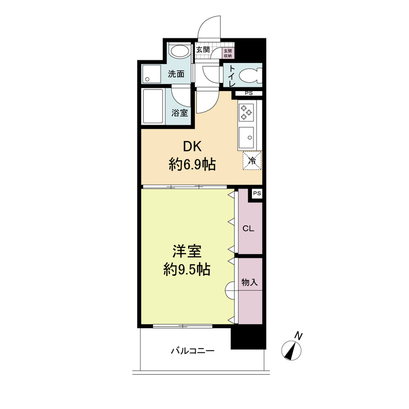 レジディア城北公園通の間取り