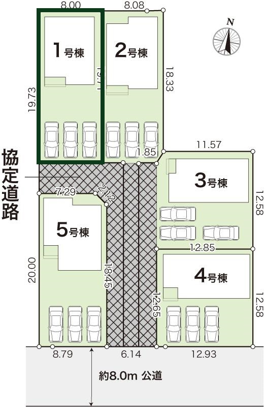 香美市土佐山田町宝町4丁目-2期5棟1-新築戸建ての外観|1号棟