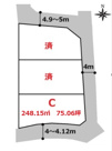 高崎市藤塚町売地　Ｃの画像