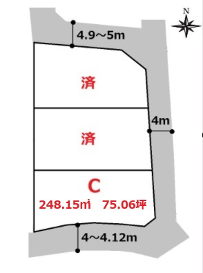  | 高崎市藤塚町売地　Ｃ