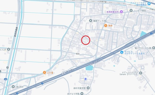 高砂市阿弥陀町南池　　中古戸建の地図