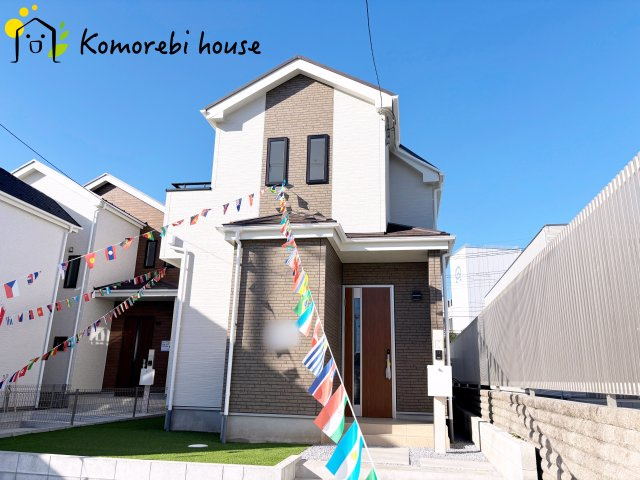 中分1丁目27番　新築一戸建て　ハートフルタウン　Aの外観|白を基調としたかわいらしい雰囲気の外観です♪
是非、現地でご覧ください♪