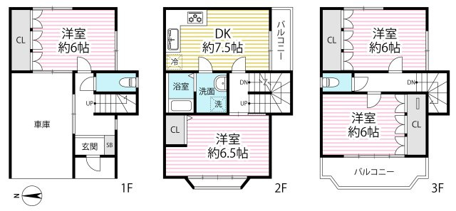 ◆内外装リフォーム済みの美宅◆全居室６帖以上のゆったり間取りの４DK◆宇治市宇治池森の間取り