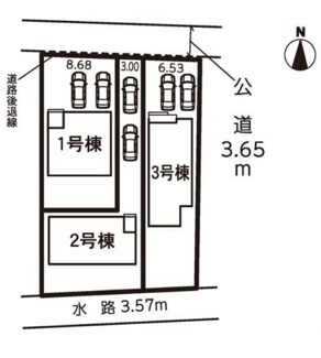 【区画図】 | 【名古屋市中川区戸田2丁目2705新築戸建2号棟】✨️仲介手数料無料✨️戸田小学校・供米田中学校